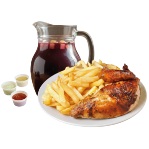 1/4 de Pollo con Chicha